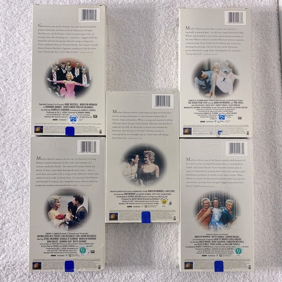 Vintage Marilyn Monroe Classic Movie Collection VHS - Picture 5 of 16
